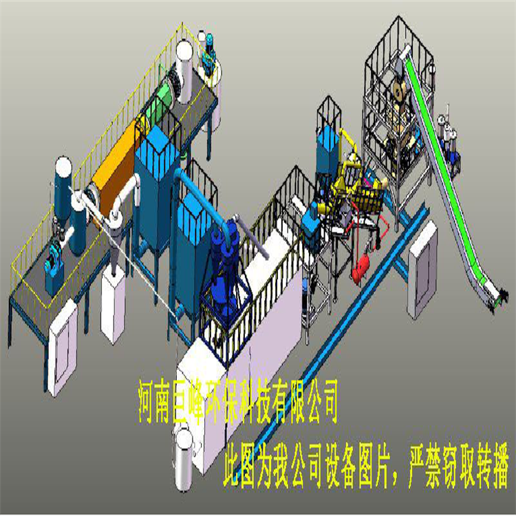 廢舊鋰電池回收處理設備流程圖